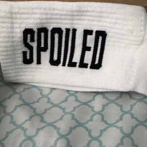 White 'Spoiled' Women's Socks